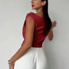 Draped Off-Shoulder Top