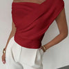 Draped Off-Shoulder Top