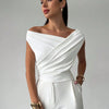 Draped Off-Shoulder Top