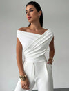 Draped Off-Shoulder Top