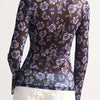 Vintage Floral Mesh Top