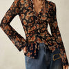Vintage Floral Mesh Top