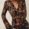 Vintage Floral Mesh Top