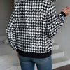 Classic Houndstooth Zip Jacket