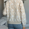 Floral Embroidered Zip Jacket