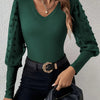 Ruby Puff Sleeve V-Neck Top