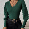 Ruby Puff Sleeve V-Neck Top