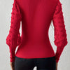 Ruby Puff Sleeve V-Neck Top