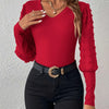 Ruby Puff Sleeve V-Neck Top