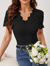 Elegant Lace Sweetheart Top