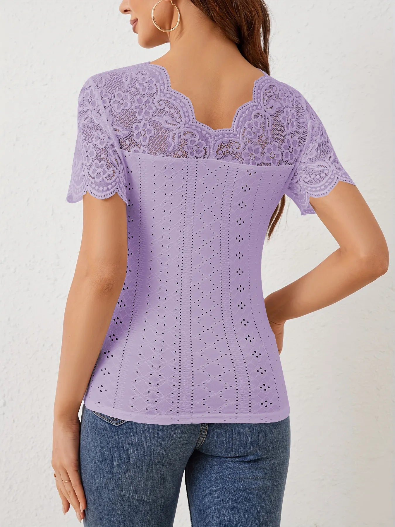 Elegant Lace Sweetheart Top