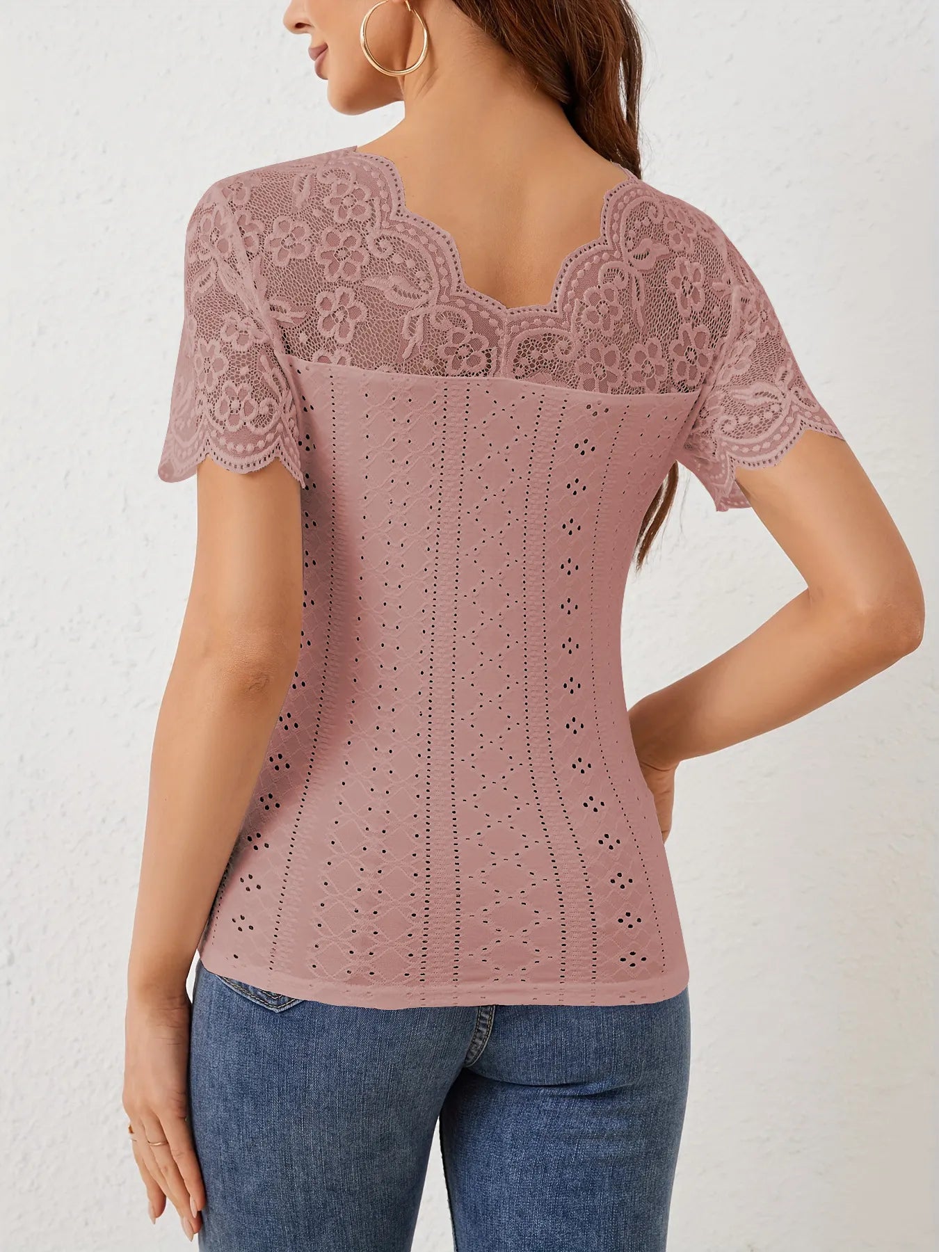Elegant Lace Sweetheart Top