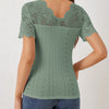 Elegant Lace Sweetheart Top