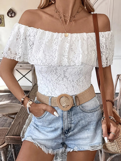Grace Lace Off-Shoulder Top