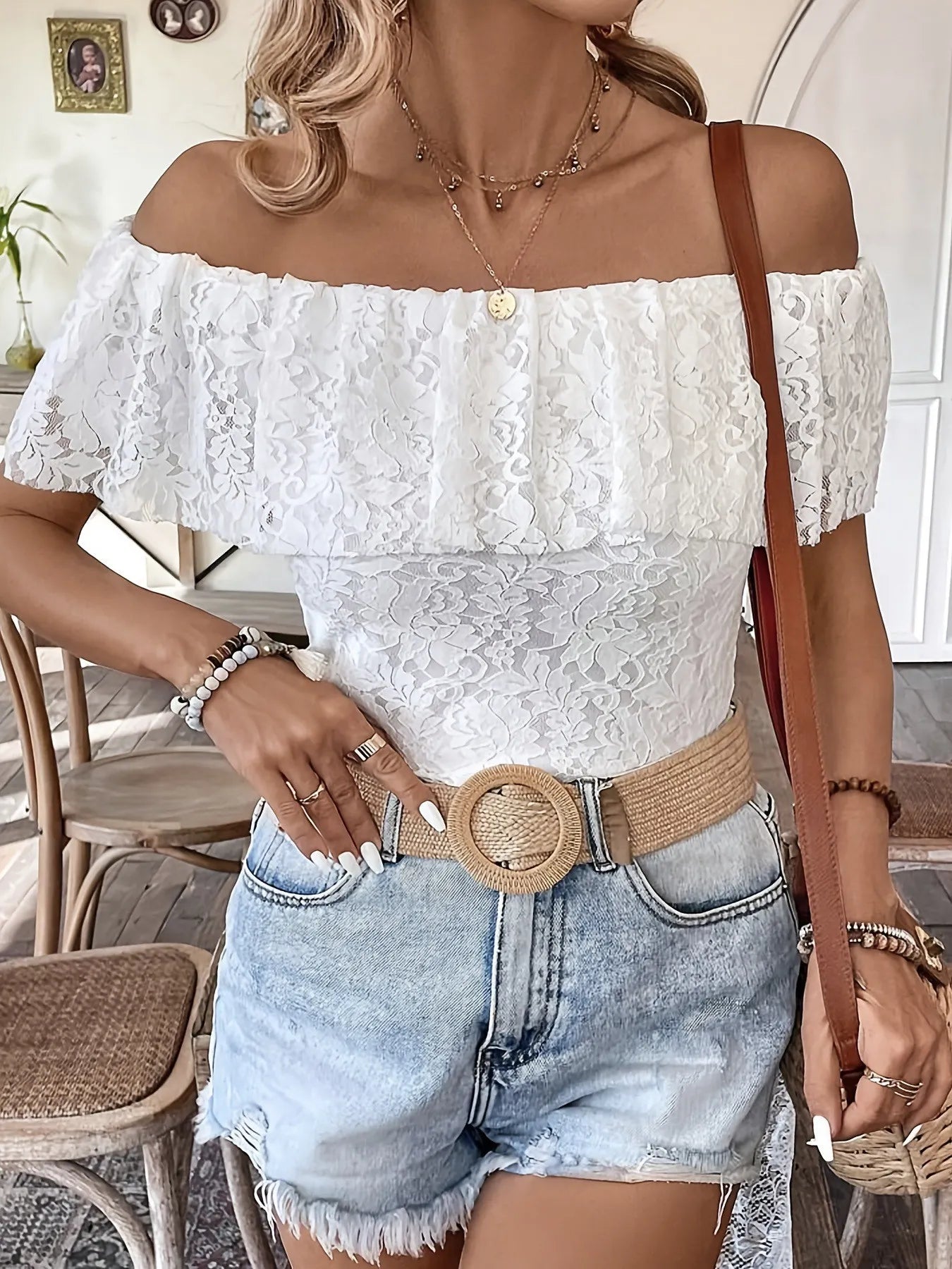 Grace Lace Off-Shoulder Top