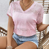 Blush Pink Crochet Knit Top