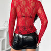 Elegant Lace Mesh Top