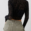 Floral Tie-Front Crop Top