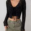 Floral Tie-Front Crop Top
