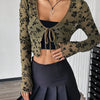 Floral Tie-Front Crop Top