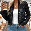 Lace Zip-Up Jacket