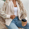 Lace Sleeve Zip Jacket