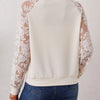 Lace Sleeve Zip Jacket