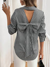 Bow Back Stripe Shirt