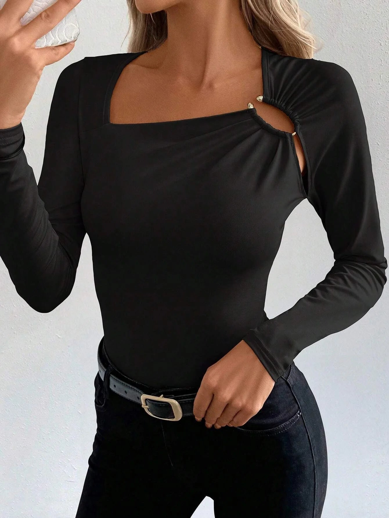 Asymmetrical Cut-Out Top