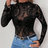 Paisley Mesh Fitted Top