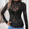 Paisley Mesh Fitted Top