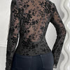 Floral Lace V-Neck Top