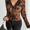 Floral Lace V-Neck Top