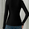 Floral Lace Detail Ribbed Top