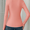 Floral Lace Detail Ribbed Top