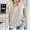 Lace Sleeve Knit Top