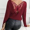 Butterfly Lace Back Ribbed Top