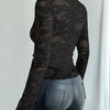 Floral Lace Wrap Top