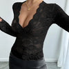 Floral Lace Wrap Top