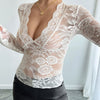 Floral Lace Wrap Top