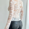 Floral Lace Wrap Top