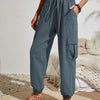 Women's Drawstring Cargo Jogger Pants