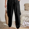 Women's Drawstring Cargo Jogger Pants