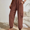 Women's Drawstring Cargo Jogger Pants