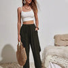 Women's Drawstring Cargo Jogger Pants