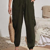 Women's Drawstring Cargo Jogger Pants