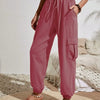 Women's Drawstring Cargo Jogger Pants