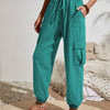 Women's Drawstring Cargo Jogger Pants