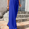 High-Waist Drawstring Wide-Leg Palazzo Pants