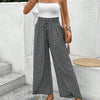 Women's Print Smocked Waist Palazzo Pants